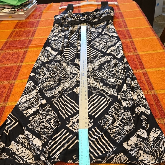 Style & Co. Black and White Patterned Maxi Dress - Picture 8 of 8
